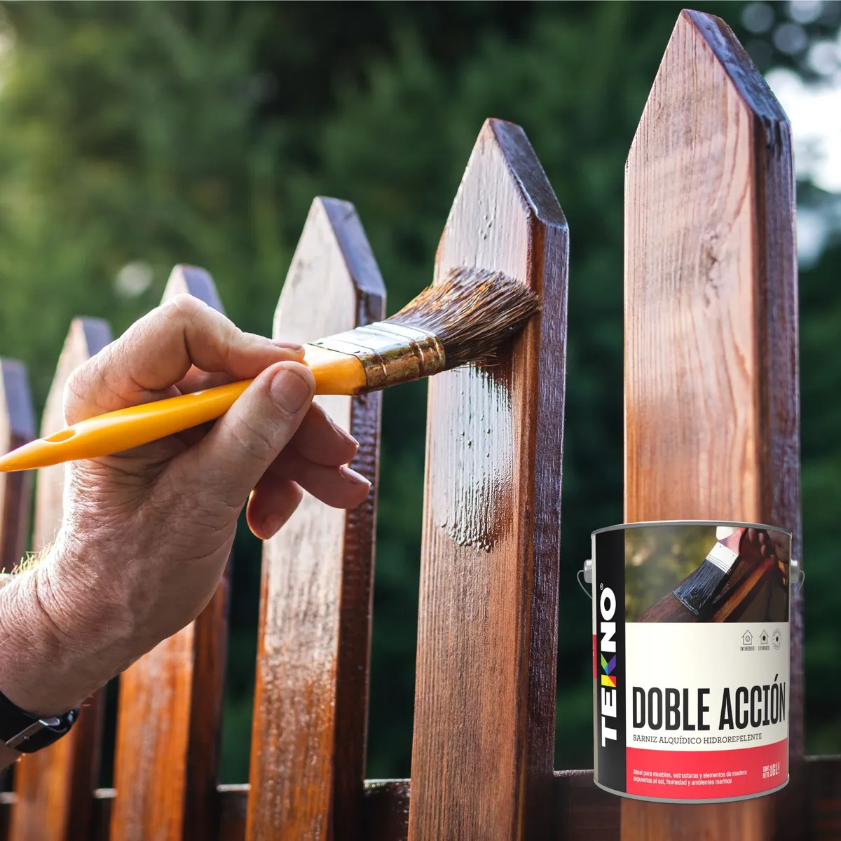 TEKNO - Barniz Doble Acción Transparente 1 gl