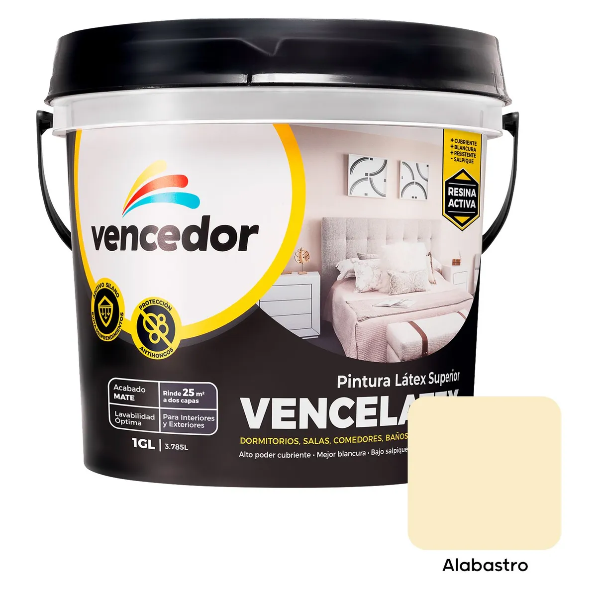 VENCEDOR - Pintura Vencelatex Alabastro 1GL