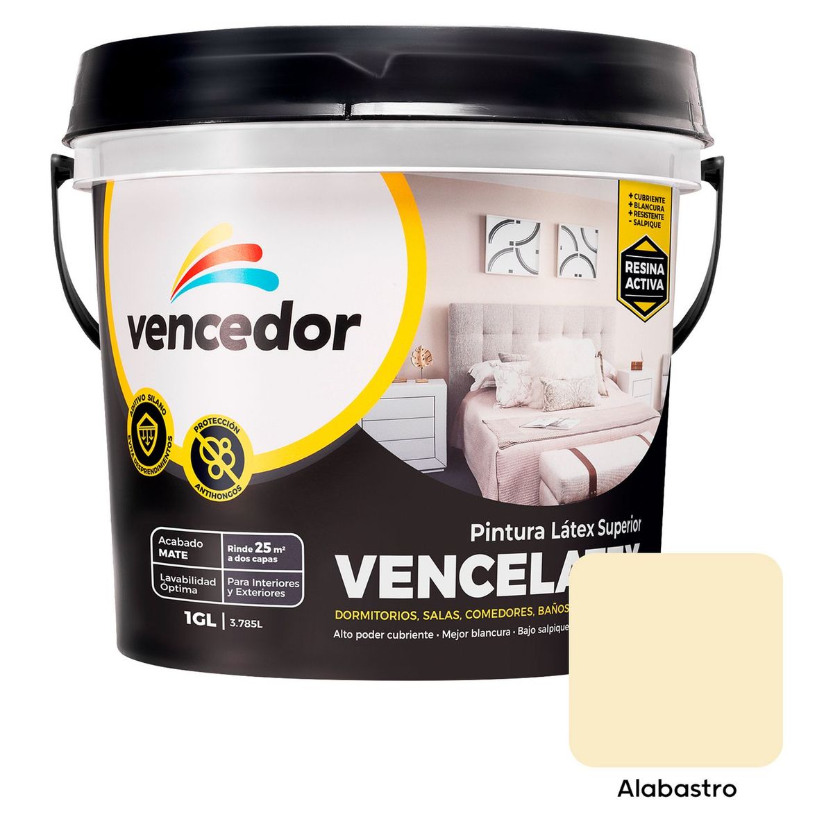 VENCEDOR - Pintura Vencelatex Alabastro 1GL