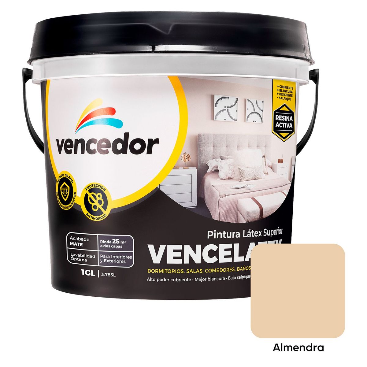 VENCEDOR - Pintura Vencelatex Almendra 1GL