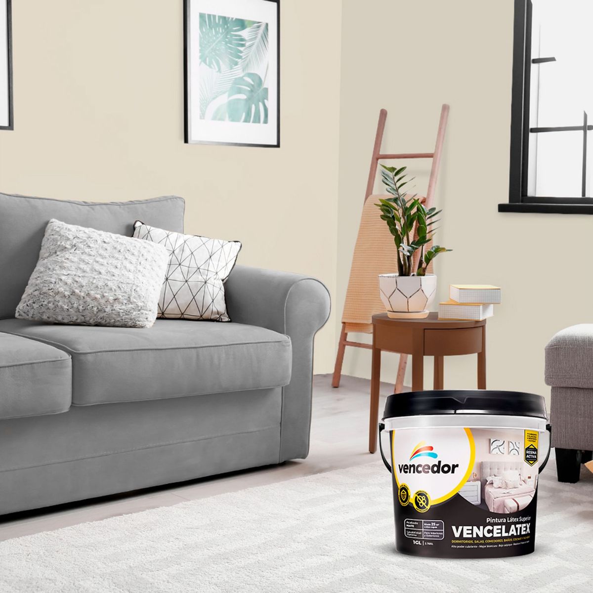 VENCEDOR - Pintura Vencelatex Blanco Ostra 1GL