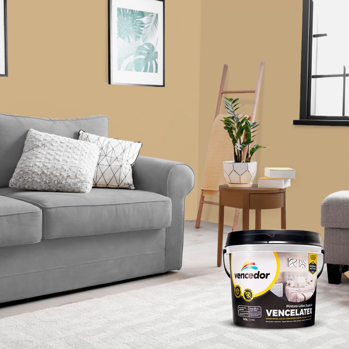 VENCEDOR - Pintura Vencelatex Capuchino 1GL