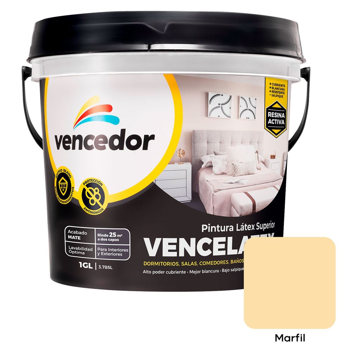 VENCEDOR - Pintura Vencelatex Marfil 1GL
