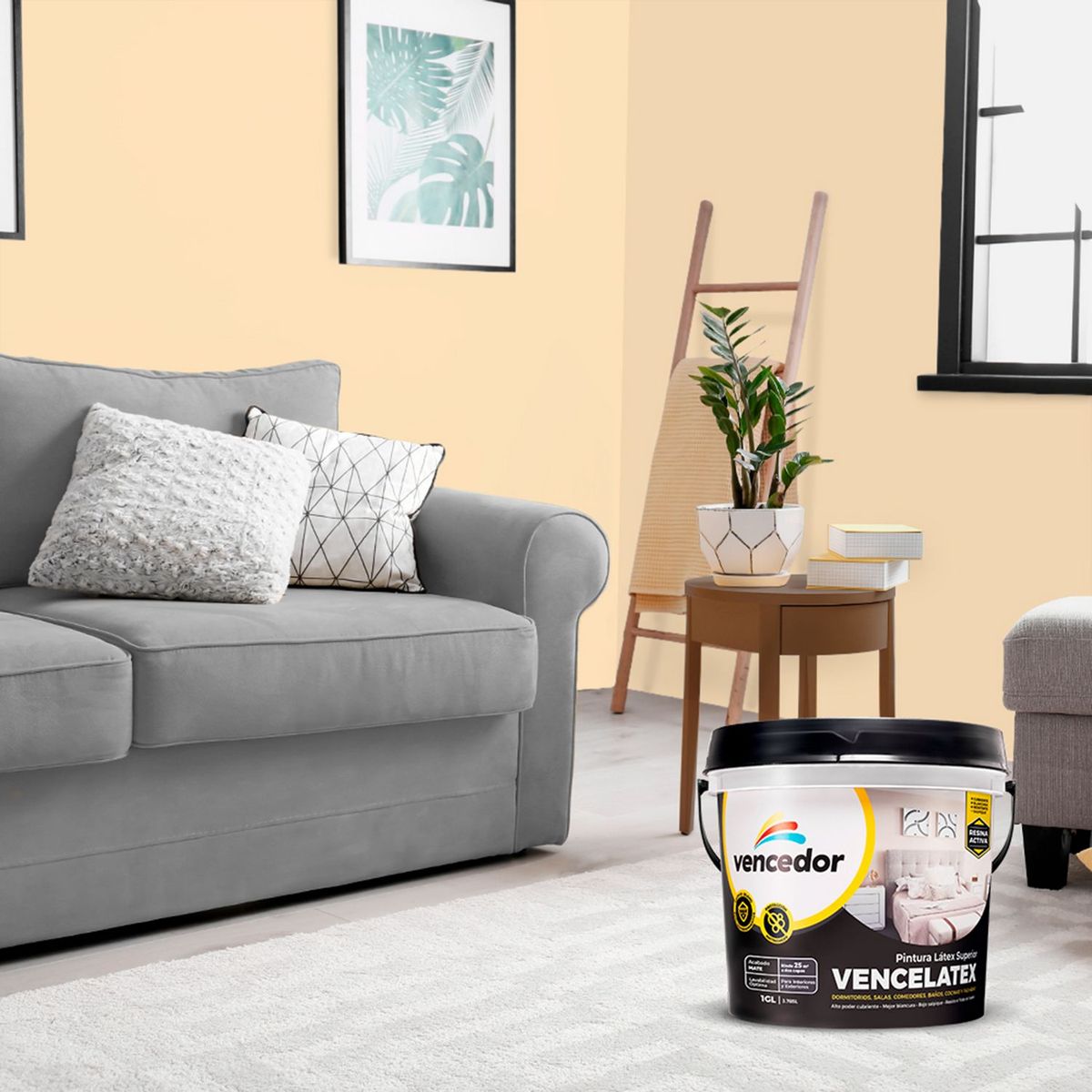 VENCEDOR - Pintura Vencelatex Marfil 1GL