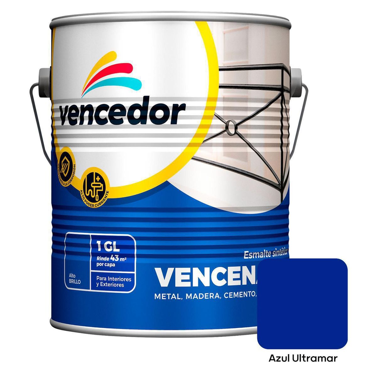 VENCEDOR - Esmalte Sintético Vencenamel Azul Ultramar 1 gl