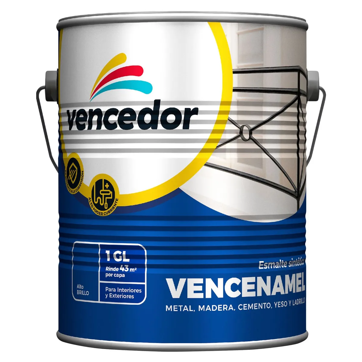 VENCEDOR - Esmalte Sintético Vencenamel Blanco 1 gl