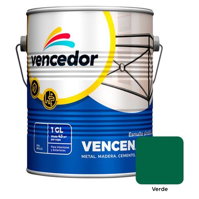 Esmalte sinttico Vencenamel verde 1 gl