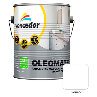 Esmalte Sinttico Oleo mate Blanco 1 gl