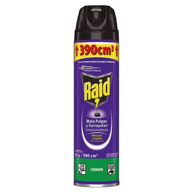 Insecticida Raid Aerosol 400ml Pulgas/Garrapatas