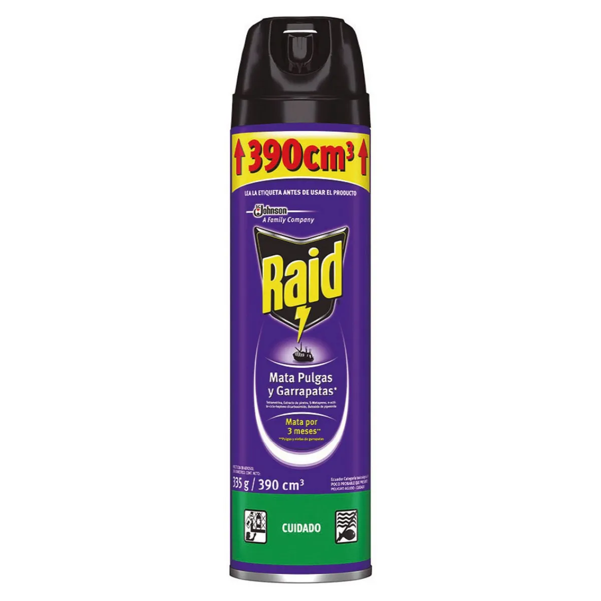 RAID - Insecticida Raid Aerosol 400ml Pulgas/Garrapatas