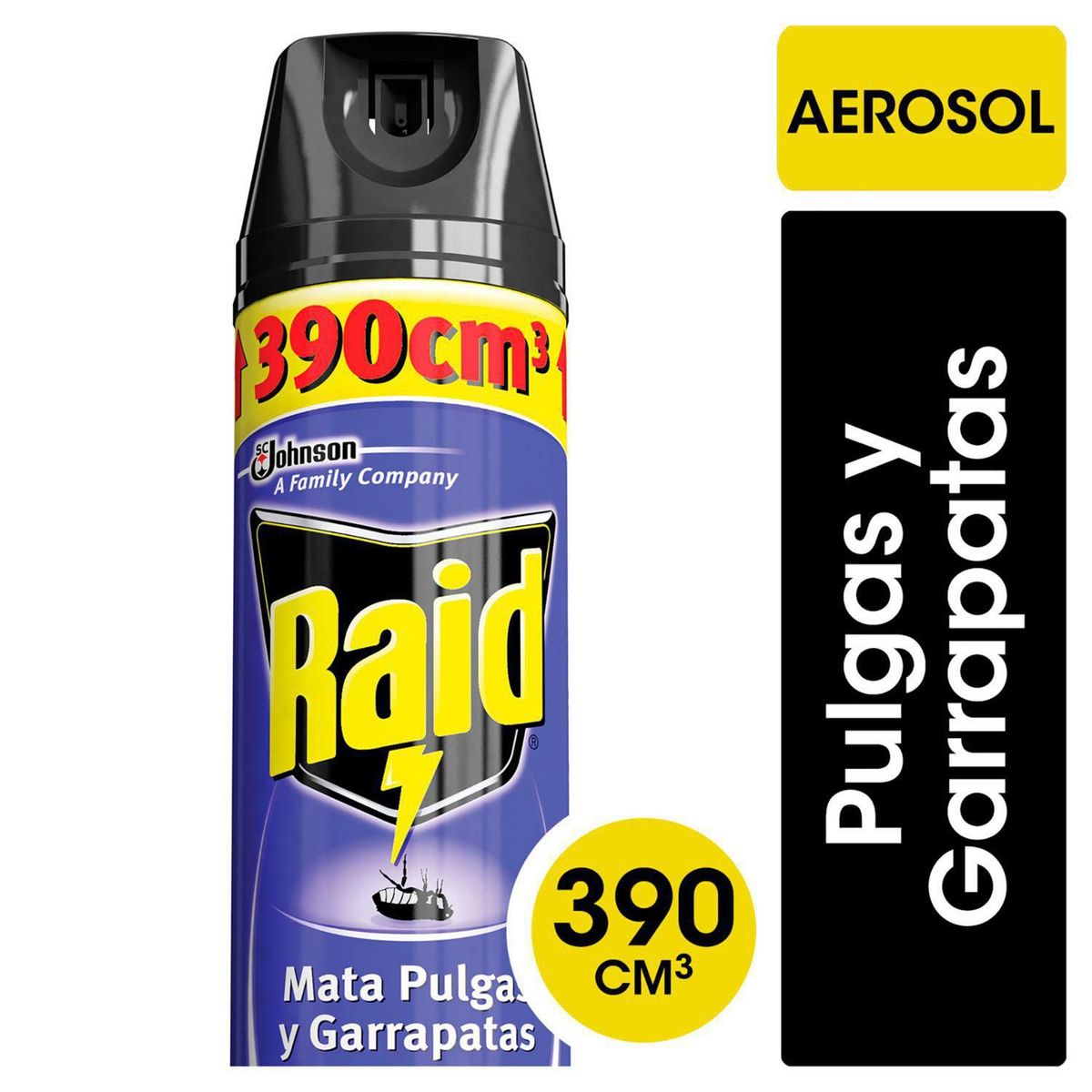 RAID - Insecticida Raid Aerosol 400ml Pulgas/Garrapatas