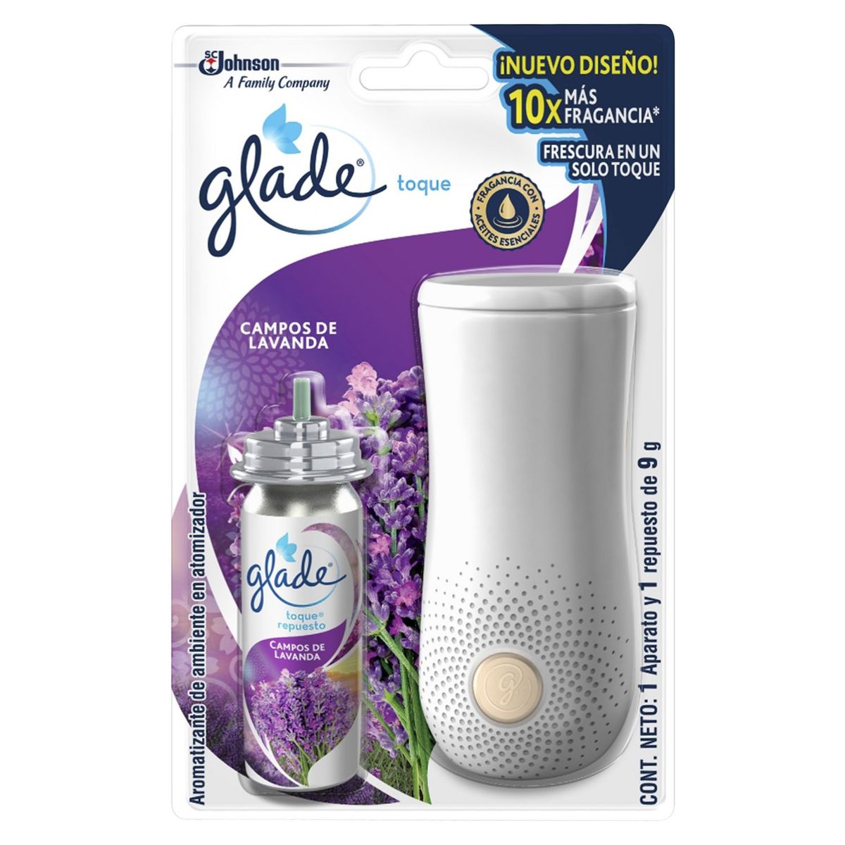 GLADE - Ambientador Glade En Spray Campos De Lavanda 9Gr