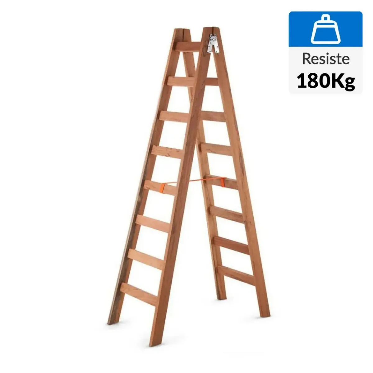 Escalera Tijera de Madera 8 Pasos 180Kg, marca GENERICO - Foto Principal