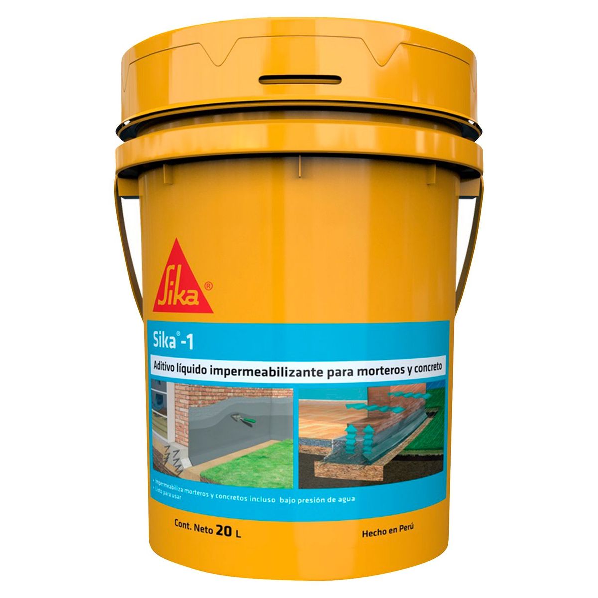 SIKA - Impermeabilizante Líquido para Mortero y Concreto Sika-1 x 20L