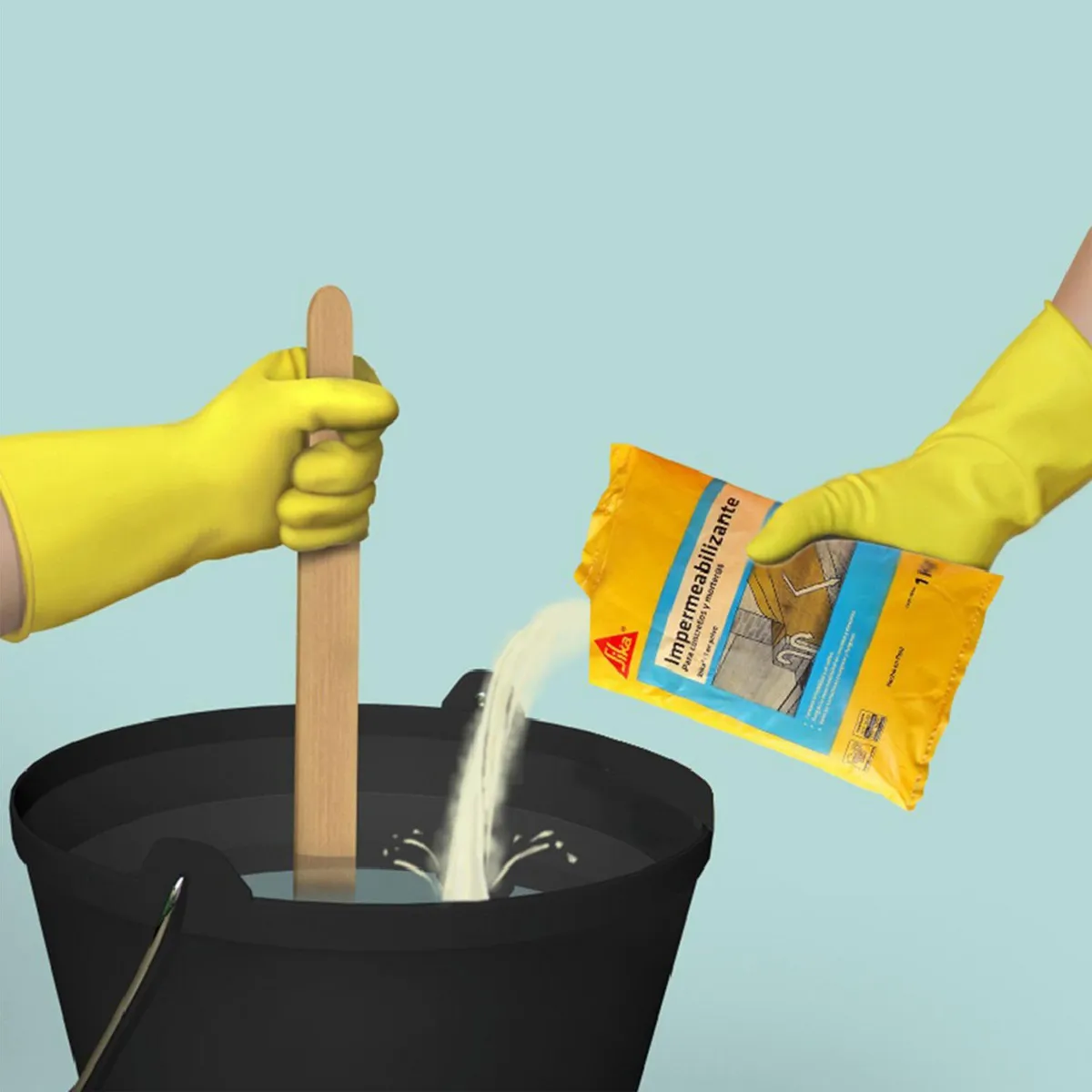 SIKA - Impermeabilizante en Polvo para Mortero y Concreto Sika-1 x 1kg