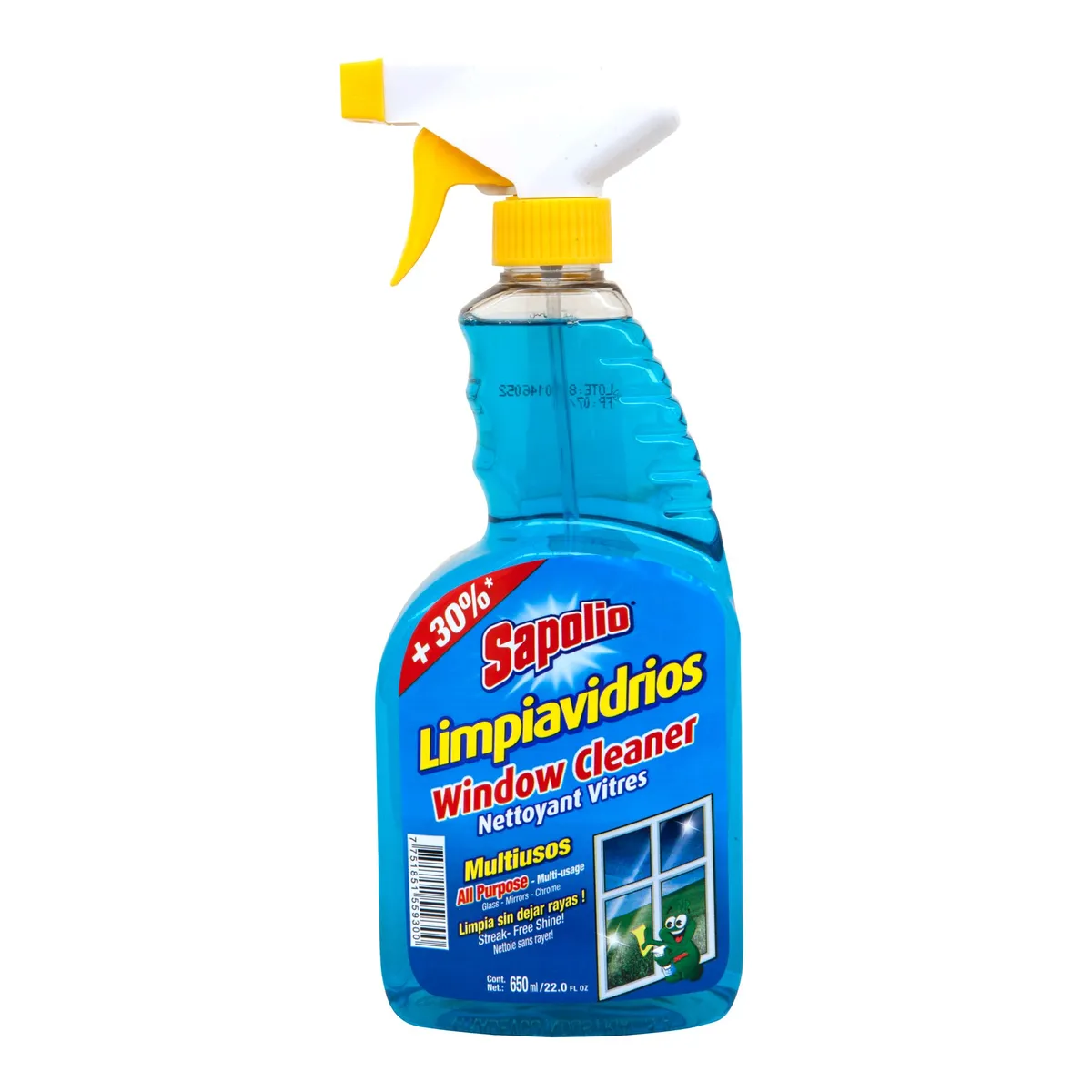 SAPOLIO - Limpiavidrio Con Gatillo Sapolio 650Ml