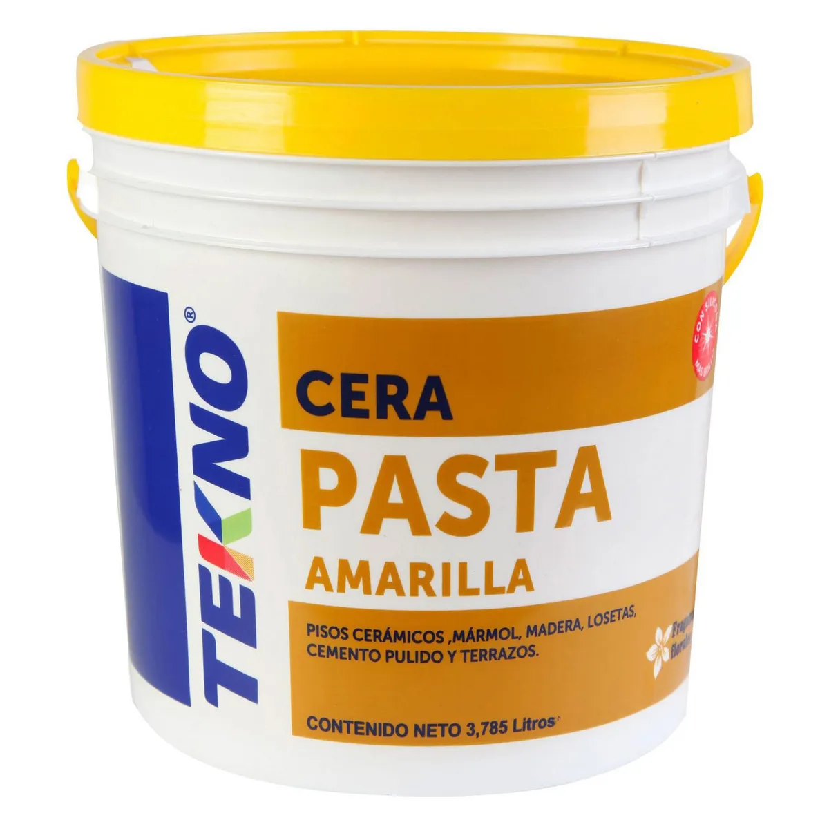TEKNO - Cera Para Piso Crema Floral 3.78 L