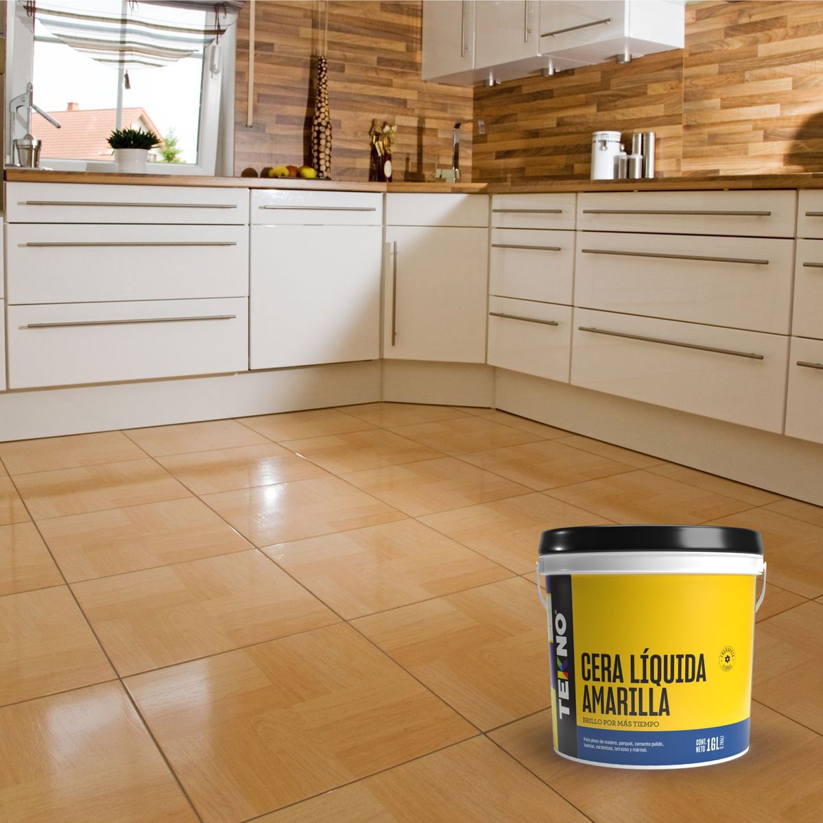 TEKNO - Cera Para Piso Líquido Neutro 3.785 L