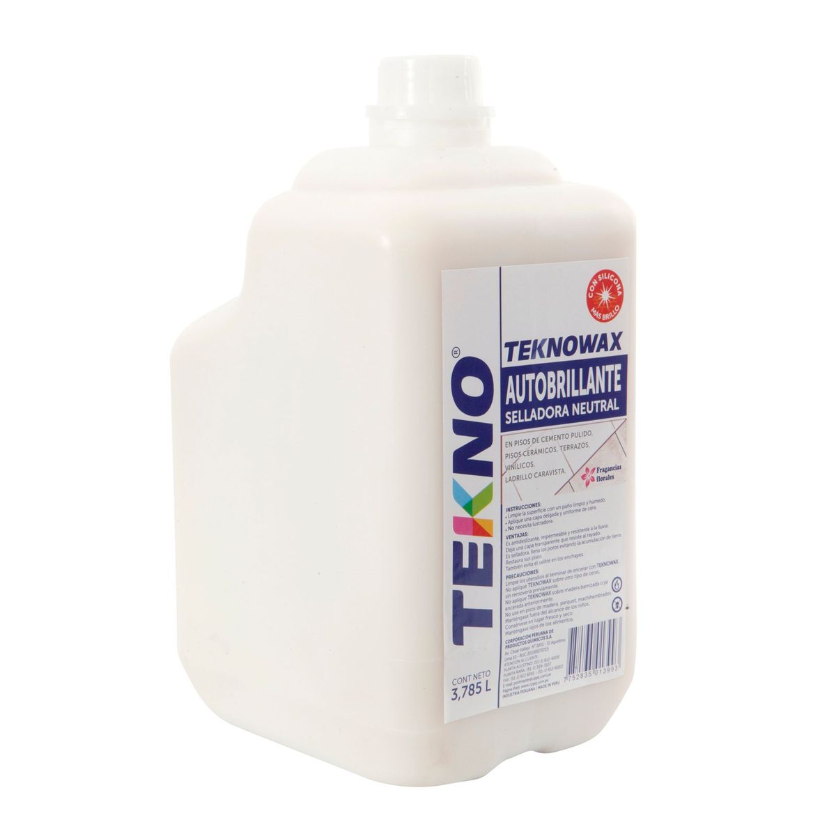 TEKNO - Cera Para Piso Líquido Neutro 3.7 L
