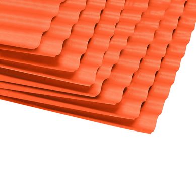 Techo de Polipropileno Flexiforte Rojo 1.2 mm 1.10 x 3.05 m