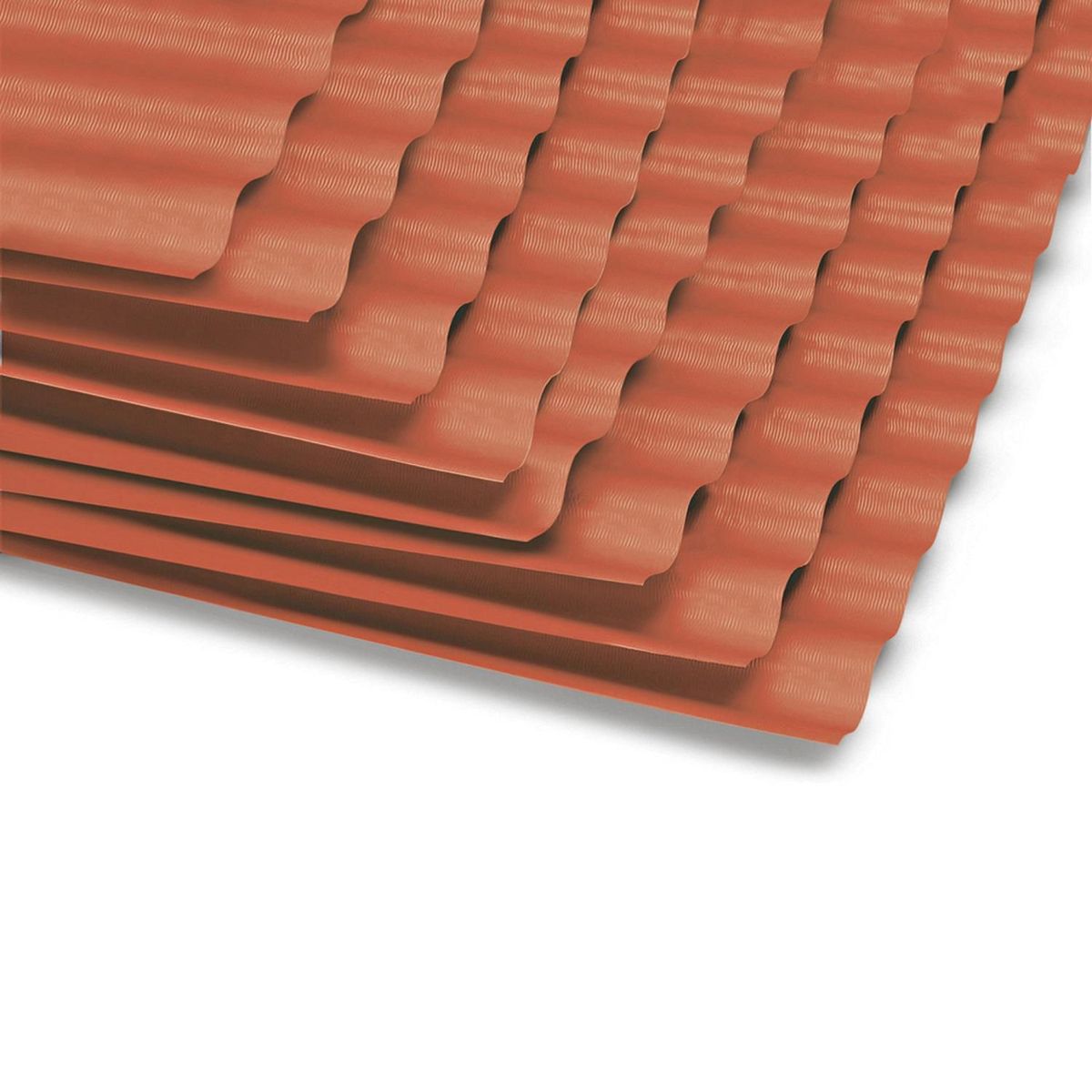 FIBRAFORTE - Techo Polipropileno 1.1x3.05mx0,9mm Fibraforte Rojo