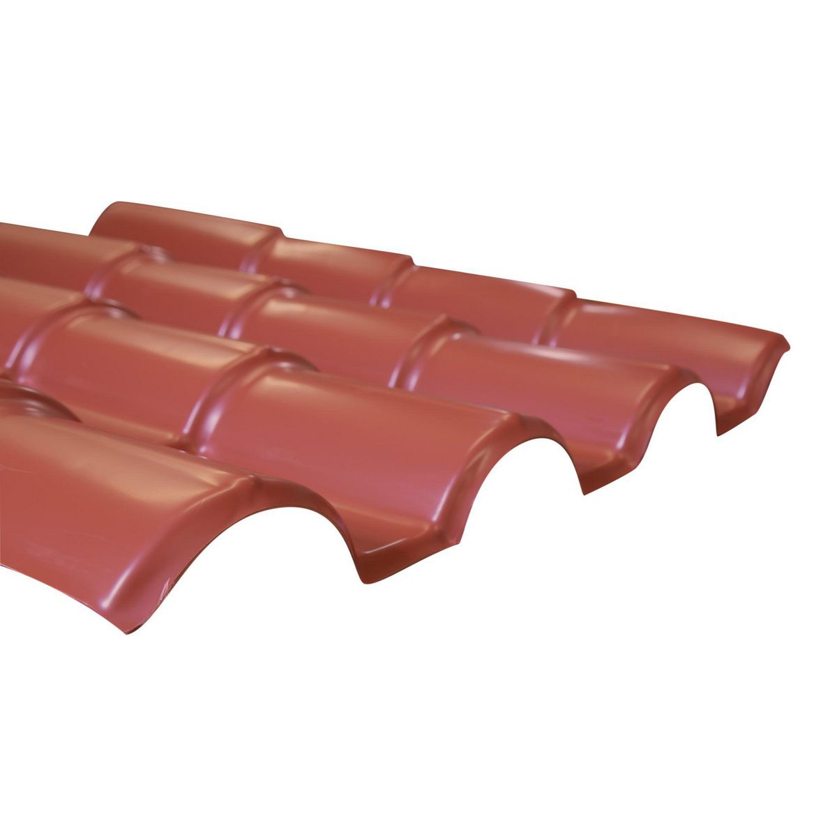 FIBRAFORTE - Teja Polipropileno 0.76x1.15mxmm Tejaforte Rojo