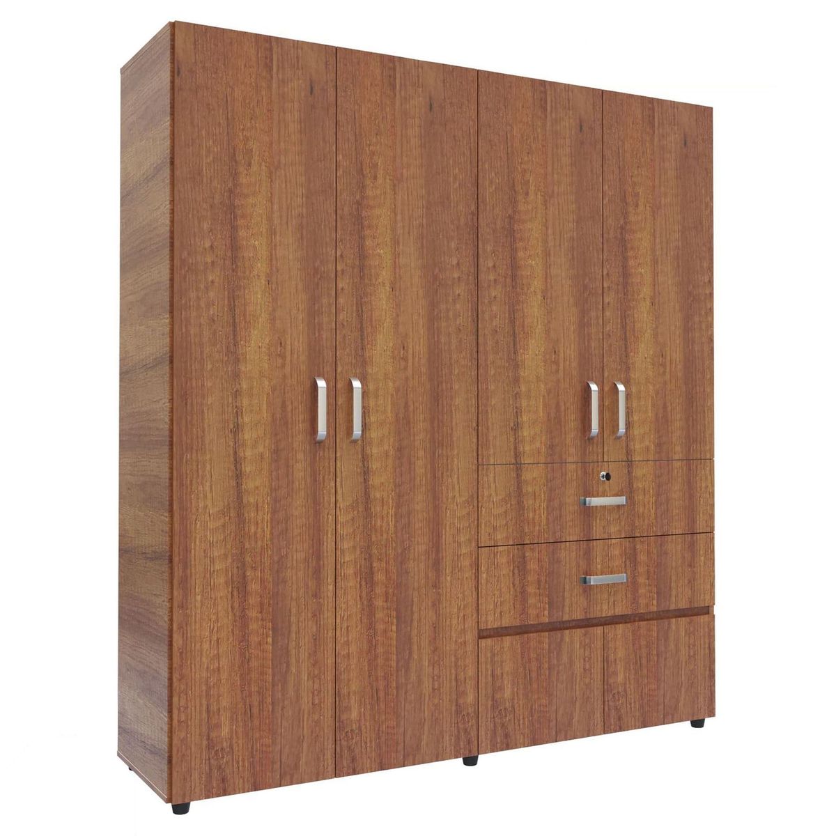 JUST HOME COLLECTION - Ropero 6 Puertas 2 Cajones Caramelo