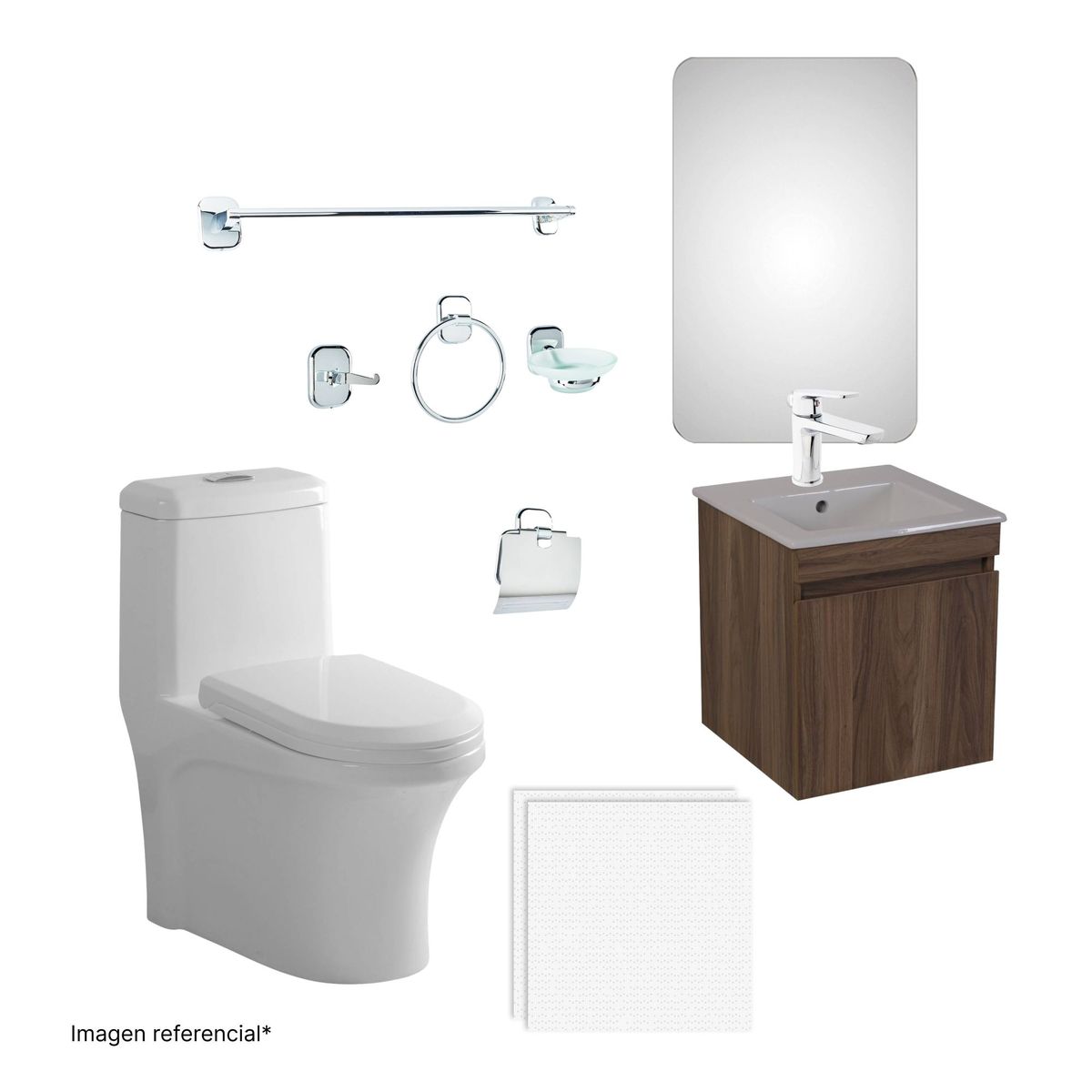 SENSI DACQUA - Mueble de Baño Vanitorio Bonsai Marrón