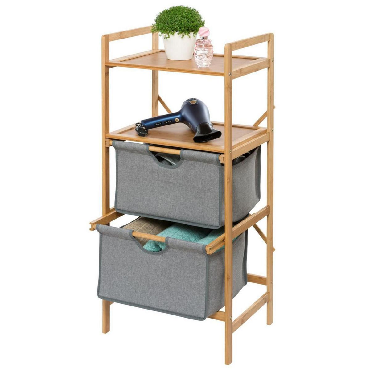 WENKO - Estantería 2 Cajones Bahari