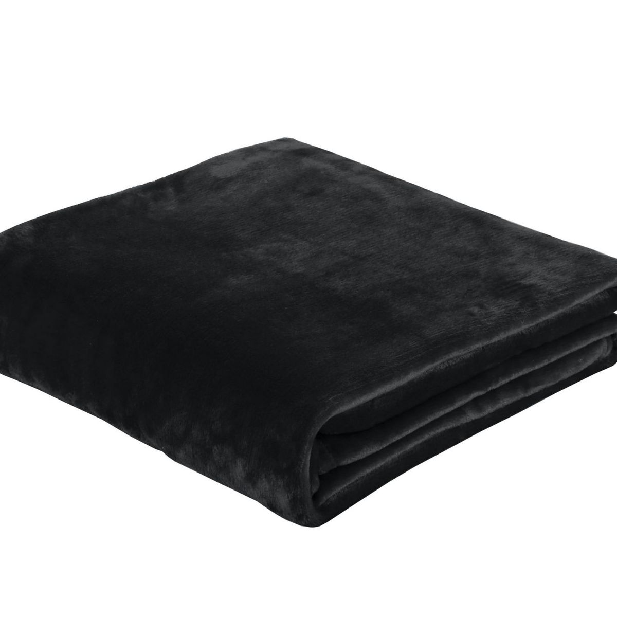 CASA BONITA - Frazada Flanel Negro 2 plazas