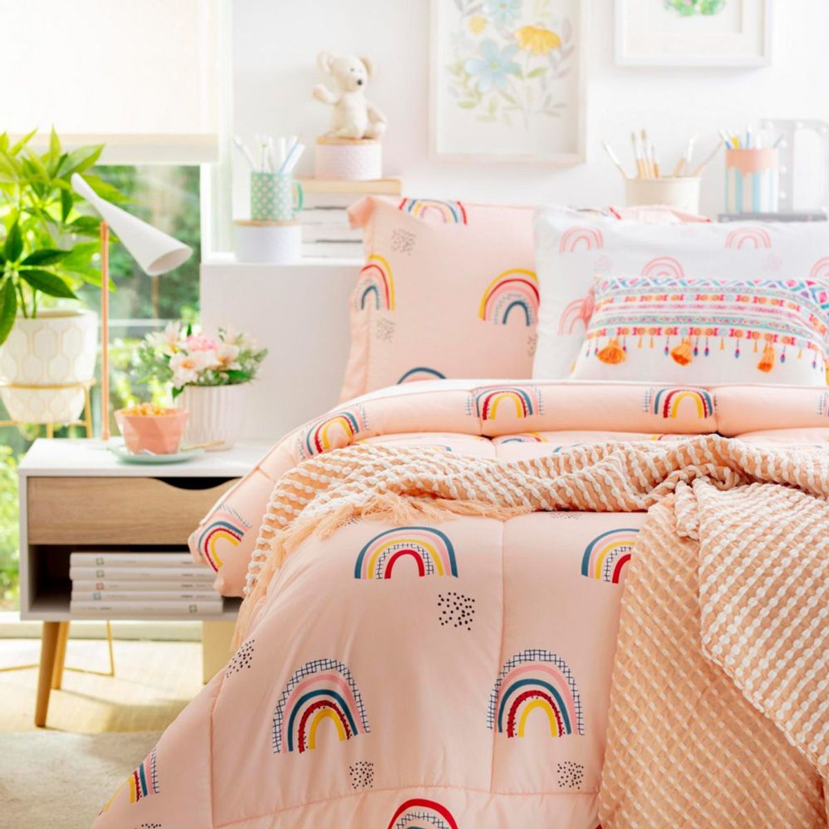 Juego de Cama Kids Gril 1.5 Plazas, marca HOMY - Foto 2