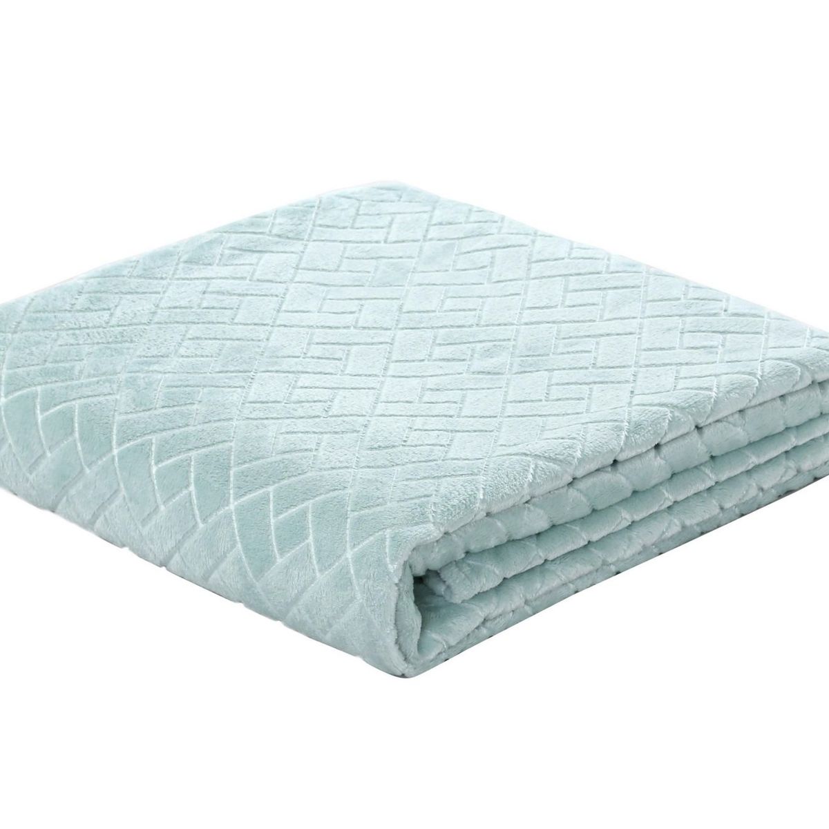 HOMY - Frazada Rectangulo Celeste 2 plazas