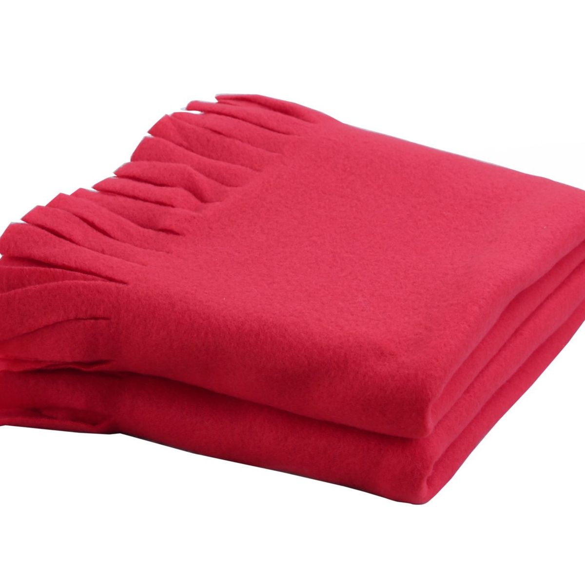 CASA BONITA - Manta Polar Rojo 120x150 cm