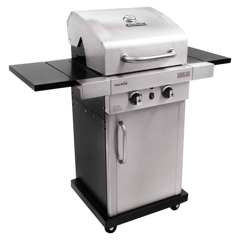 CHARBROIL - Parrilla Gas Char-Broil + 2 Quemadores Infrared + 2 Bandejas Laterales