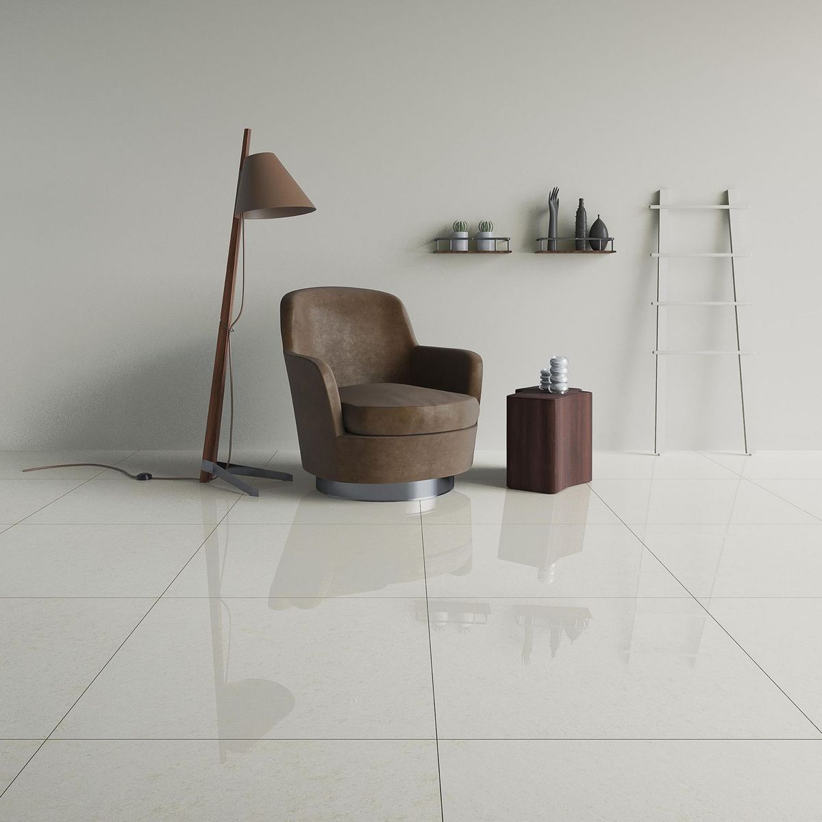 HOLZTEK - Porcelanato Crystal Blanco 80x80cm