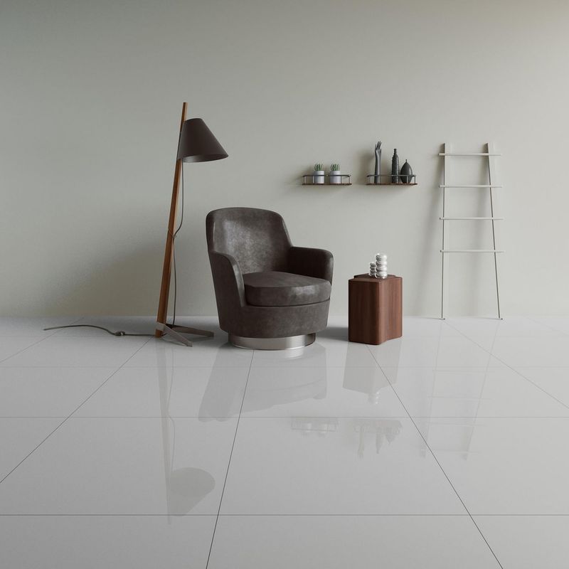 HOLZTEK - Porcelanato Gris Brillante 80x80cm
