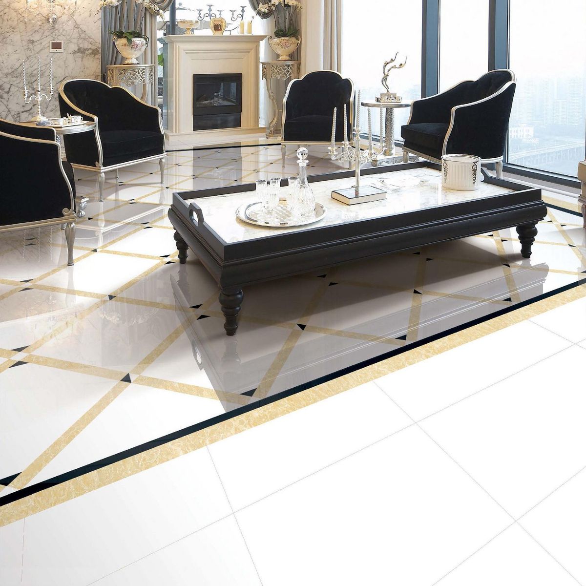 HOLZTEK - Porcelanato Blanco Brillante 30x60cm