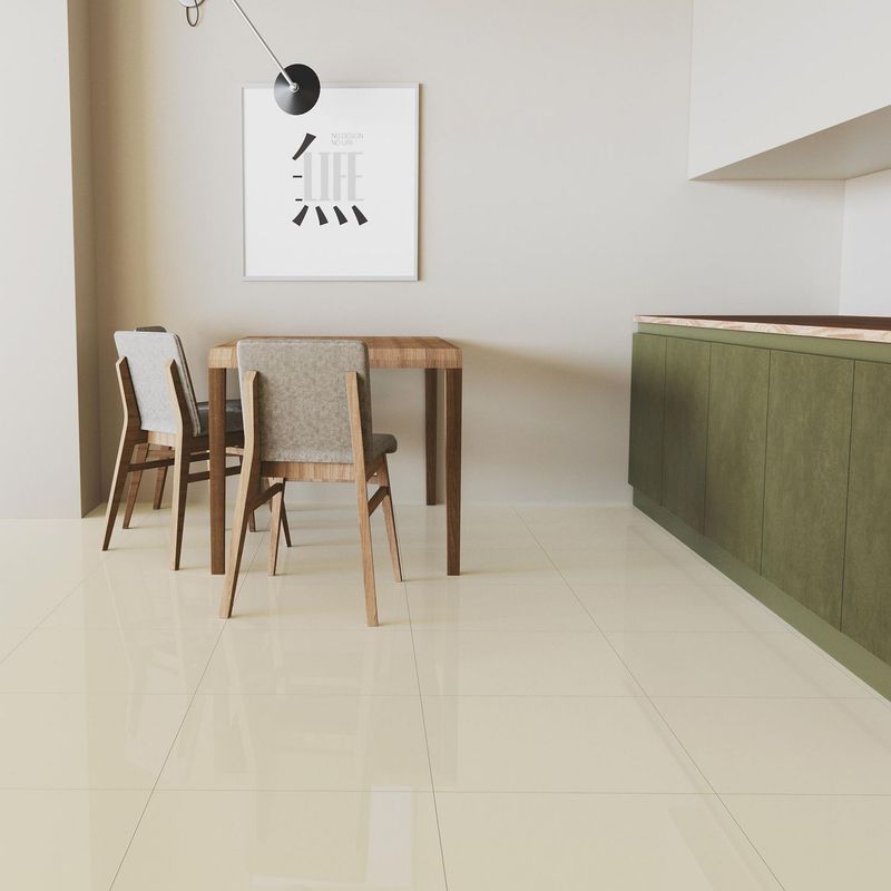 HOLZTEK - Porcelanato Beige Brillante 60x60cm