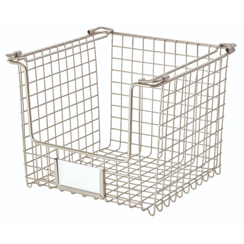 INTERDESIGN - Canasto Organizador de Cocina Multiuso Gris 10x10x7.94cm