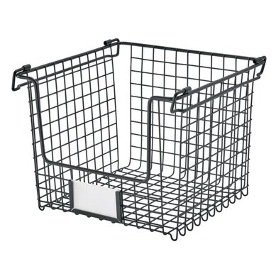 Cesta de metal Negro