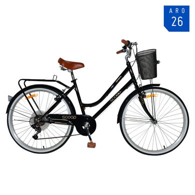 Bicicleta Vintage Venezia Aro 27.5 Negro