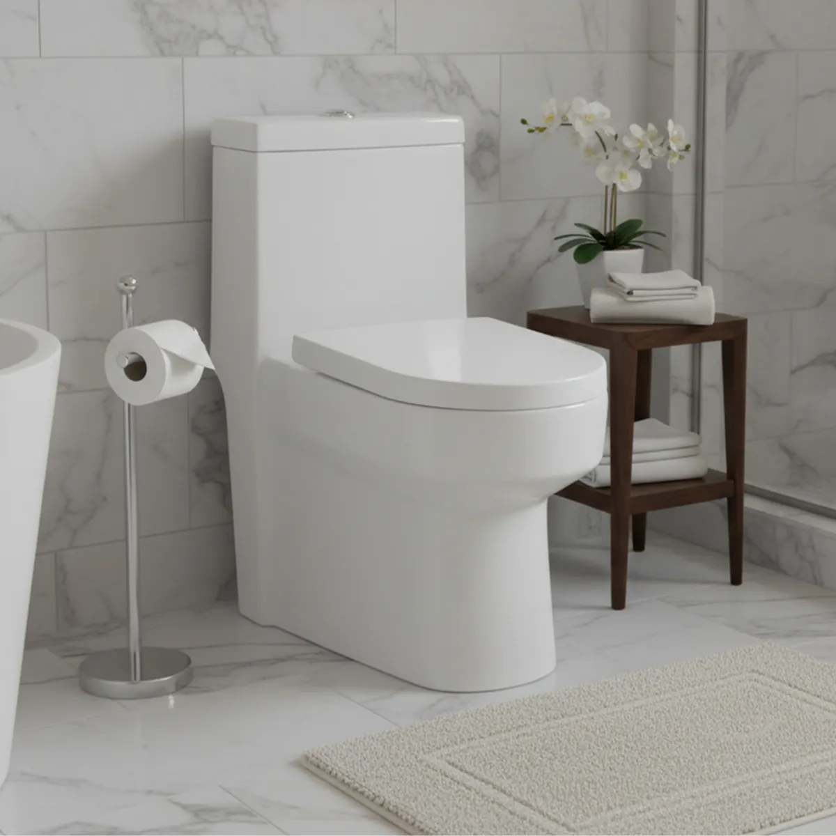 SENSI DACQUA - WC Inodoro One Piece Vittoria Blanco