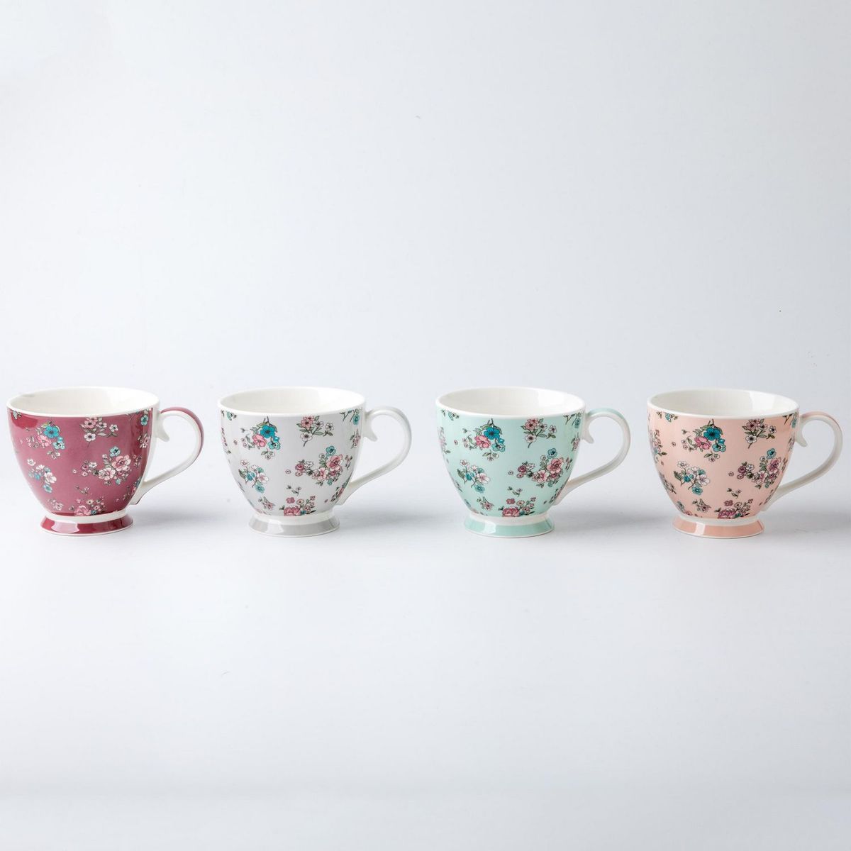 JUST HOME COLLECTION - Taza Sopa Flores Surtido