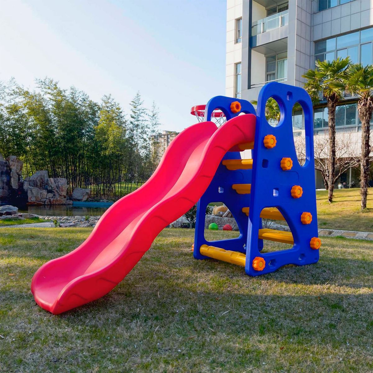 SCOOP - Resbaladera y Aro 2en1