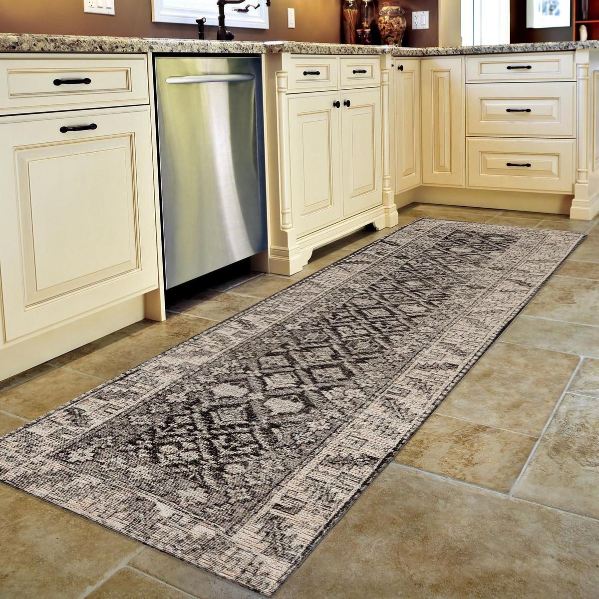 JUST HOME COLLECTION - Alfombra Rectangular Catania 60x200cm Grafito