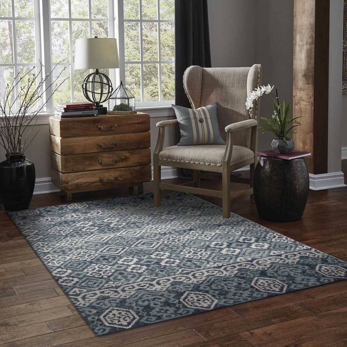 JUST HOME COLLECTION - Alfombra Rectangular Azul Calgary Blue 160x235cm