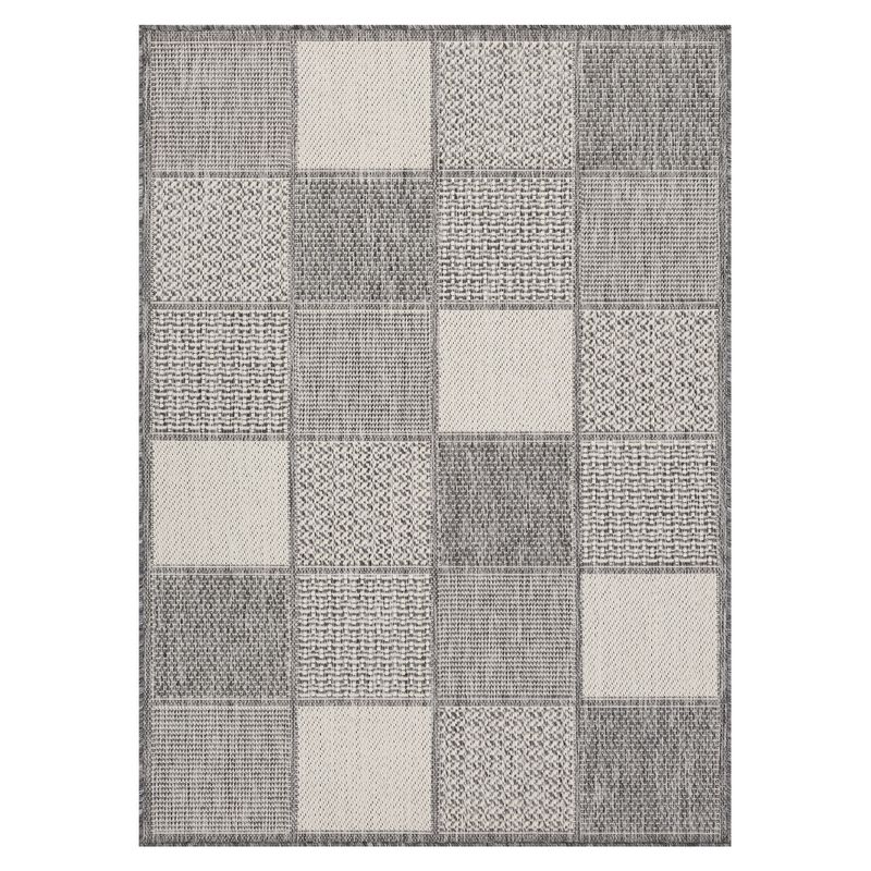 JUST HOME COLLECTION - Alfombra Rectangular Gris Express Cuadros