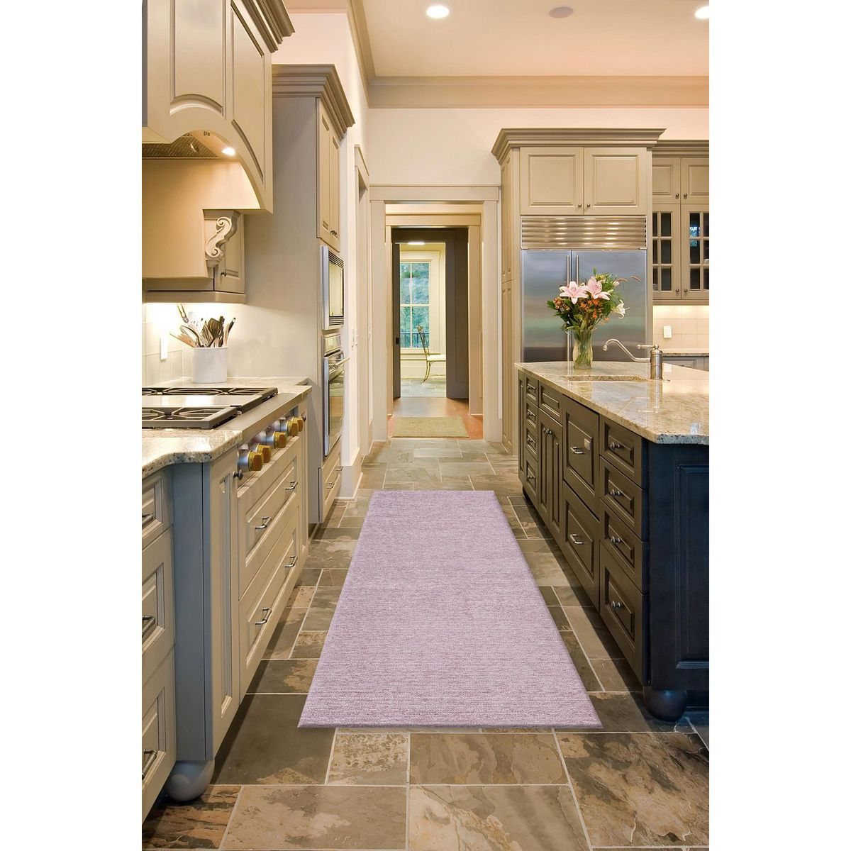 JUST HOME COLLECTION - Camino Rectangular Laos 75x160cm Gris