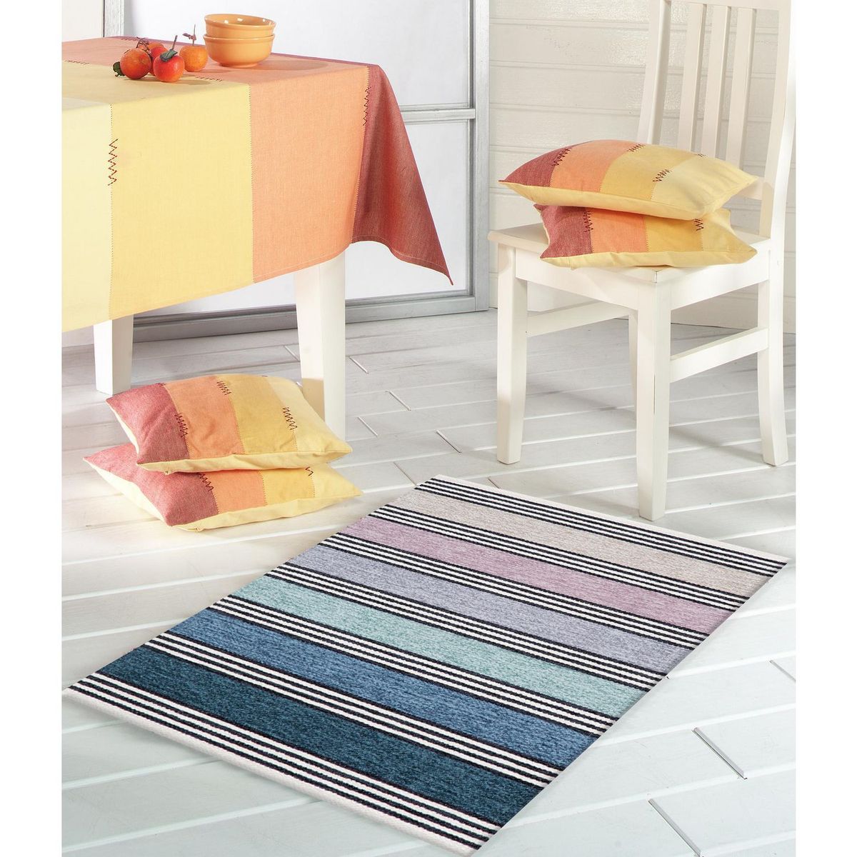 JUST HOME COLLECTION - Bajada de Cama Rectangular Laos 55x85cm Multicolor1