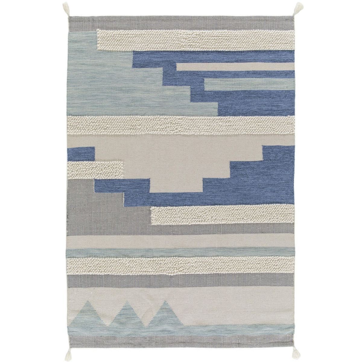 JUST HOME COLLECTION - Alfombra Rectangular Azul Visión